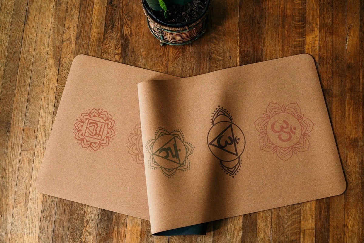 Cork Yoga Mat - Chakras